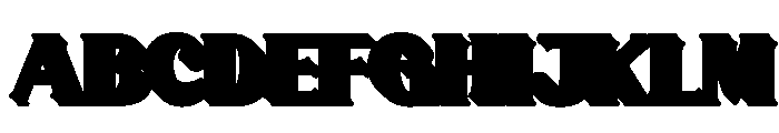 Solacine Extrude Regular Font UPPERCASE