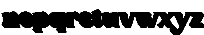 Solacine Extrude Regular Font LOWERCASE