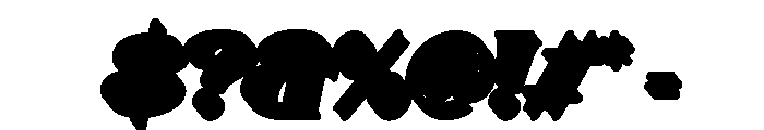 Solacine Extrude Slant Regular Font OTHER CHARS