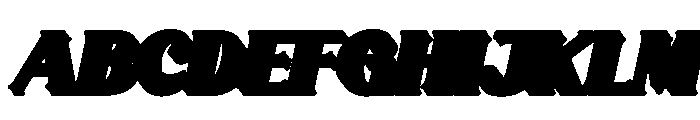 Solacine Extrude Slant Regular Font UPPERCASE