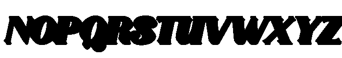 Solacine Extrude Slant Regular Font UPPERCASE