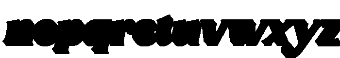 Solacine Extrude Slant Regular Font LOWERCASE