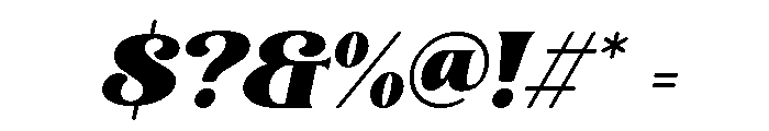 Solacine Slant Regular Font OTHER CHARS