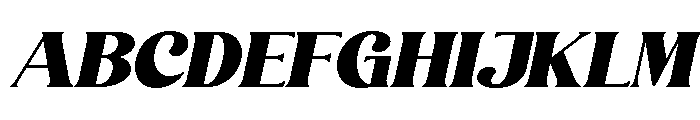 Solacine Slant Regular Font UPPERCASE
