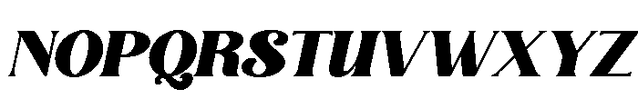 Solacine Slant Regular Font UPPERCASE