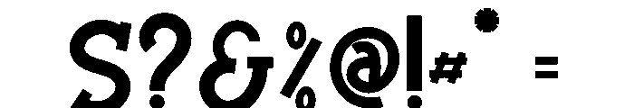 Solagrain Analog Font OTHER CHARS