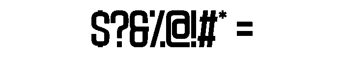 Soldout Regular Font OTHER CHARS