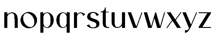 Solera Font LOWERCASE