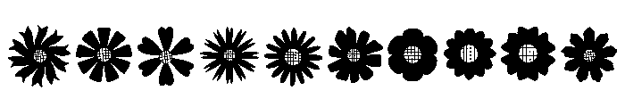 Solid Daisy Blooms Font OTHER CHARS