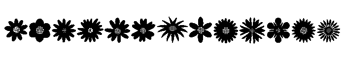 Solid Daisy Blooms FONT
