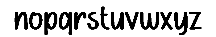 Solid Entry Font LOWERCASE