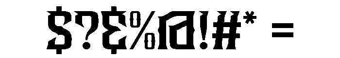 Solid Fight Font OTHER CHARS