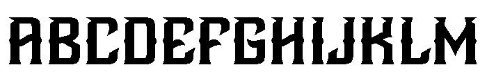 Solid Fight Font UPPERCASE
