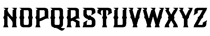 Solid Fight Font LOWERCASE