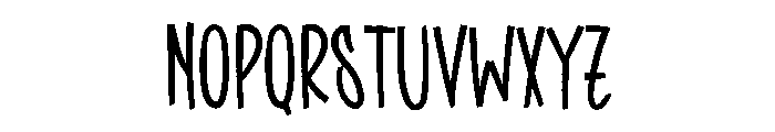Solitude December Font LOWERCASE