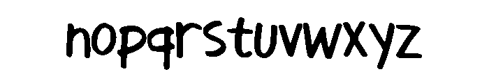 Solitude Marker Regular Font LOWERCASE