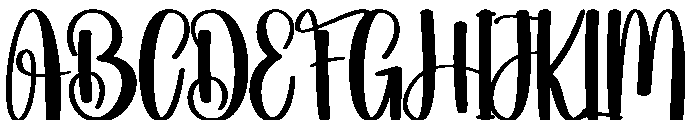 Solitude Valenine Font UPPERCASE