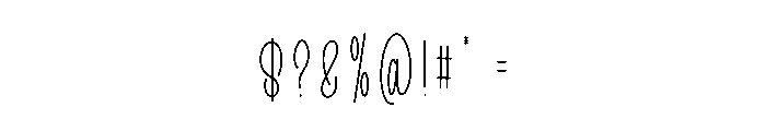 Solmethink Slanted Font OTHER CHARS