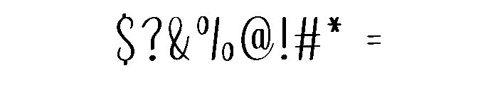 Solo Handling Font OTHER CHARS