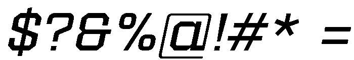 Soltare Italic Font OTHER CHARS