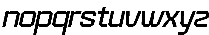 Soltare Italic Font LOWERCASE