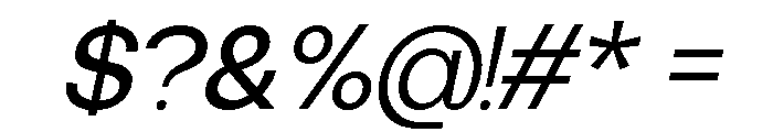Soltyer Italic Font OTHER CHARS