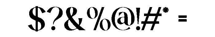 Solveige Atelier Bold Font OTHER CHARS