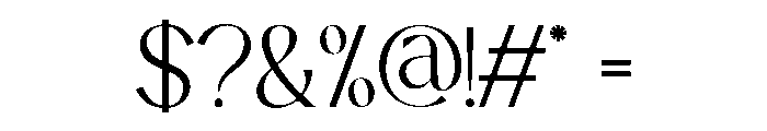 Solveige Atelier Extra Light Font OTHER CHARS
