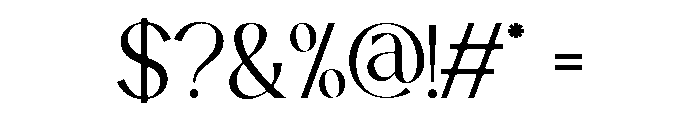 Solveige Atelier Light Font OTHER CHARS