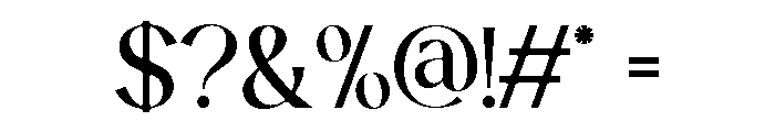Solveige Atelier Medium Font OTHER CHARS
