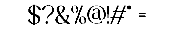 Solveige Atelier Regular Font OTHER CHARS