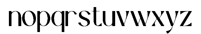 Solveige Atelier Regular Font LOWERCASE