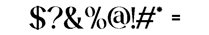 Solveige Atelier Semi Bold Font OTHER CHARS