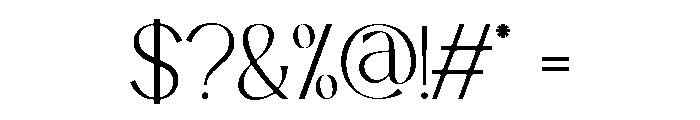 Solveige Atelier Thin Font OTHER CHARS