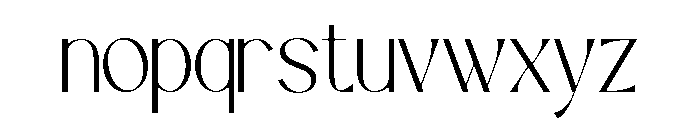 Solveige Atelier Thin Font LOWERCASE