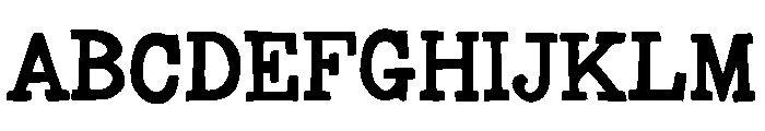 Solven Regular Font UPPERCASE