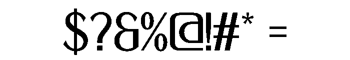 Solvine Regular Font OTHER CHARS