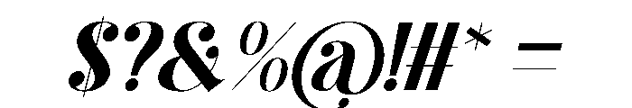 Solyra Italic Font OTHER CHARS