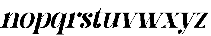 Solyra Italic Font LOWERCASE