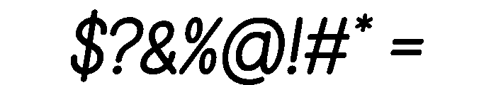 Someone Kooky Bold Italic Font OTHER CHARS
