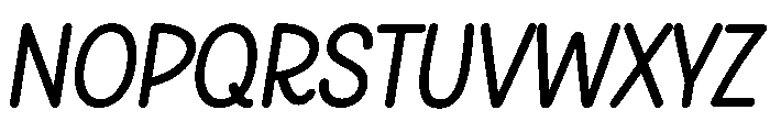 Someone Kooky Bold Italic Font UPPERCASE