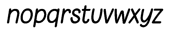 Someone Kooky Bold Italic Font LOWERCASE