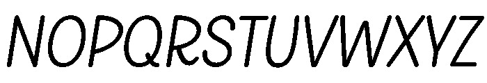 Someone Kooky Italic Font UPPERCASE