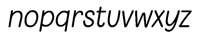 Someone Kooky Italic Font LOWERCASE
