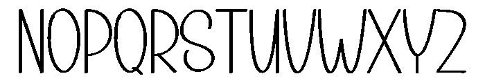 Sometalk Font UPPERCASE