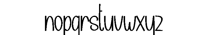 Sometalk Font LOWERCASE