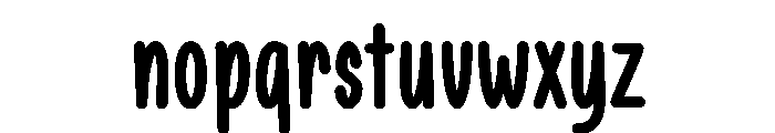 Something Gladdens Regular Font LOWERCASE