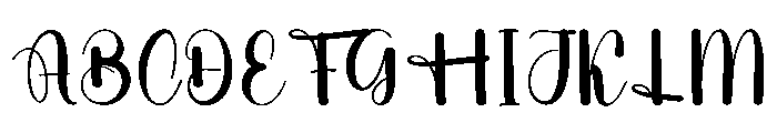 Something Vintage Font UPPERCASE