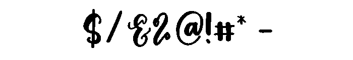 Sometime Brings Font OTHER CHARS