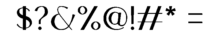 Sonaria Regular Font OTHER CHARS